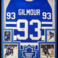 Framed Toronto Maple Leafs Doug Gilmour Autographed Signed Jersey Jsa Coa