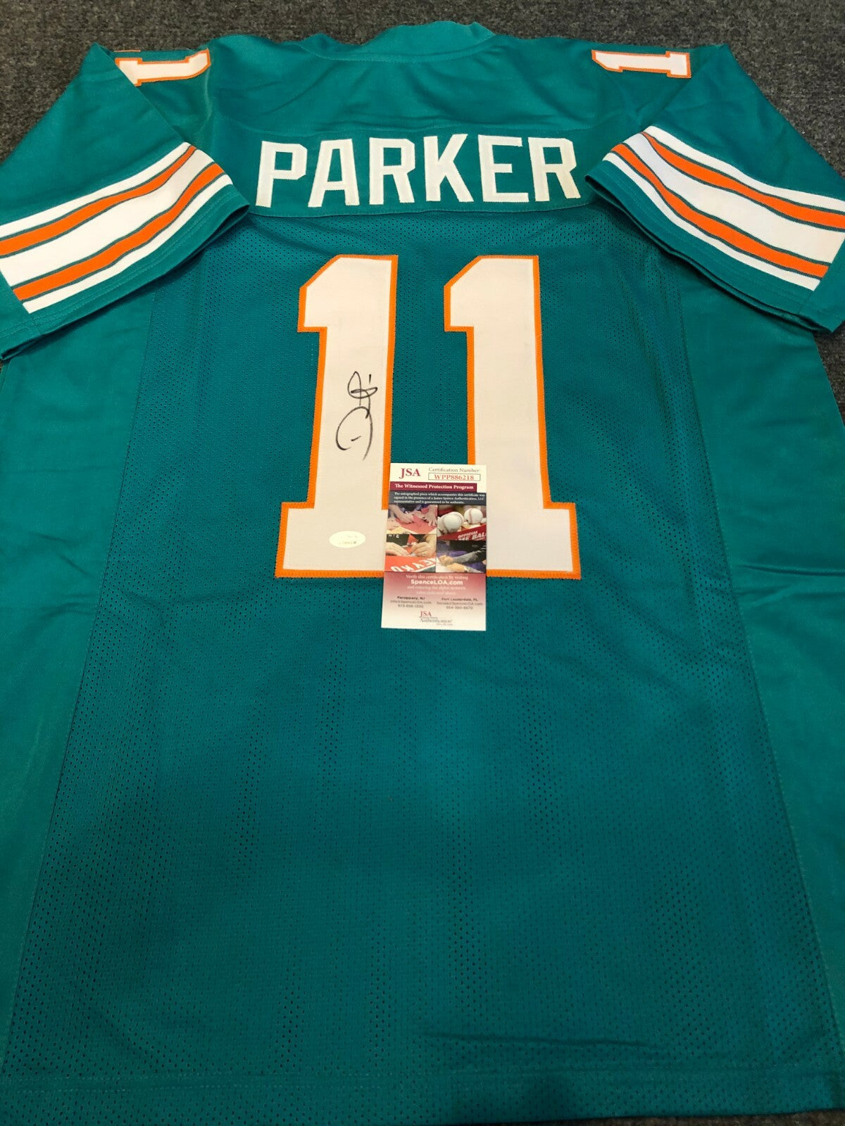 Miami Dolphins Devante Parker Autographed Signed Jersey Jsa  Coa