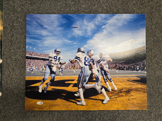 Dallas Cowboys Drew Pearson Autographed Signed Inscribed 16X20 Photo Jsa Coa