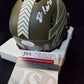 Buffalo Bills Gregory Rousseau Signed Salute To Service Mini Helmet Jsa Coa