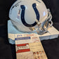 Indianapolis Colts Laiatu Latu Autographed Signed Speed Mini Helmet Jsa Coa