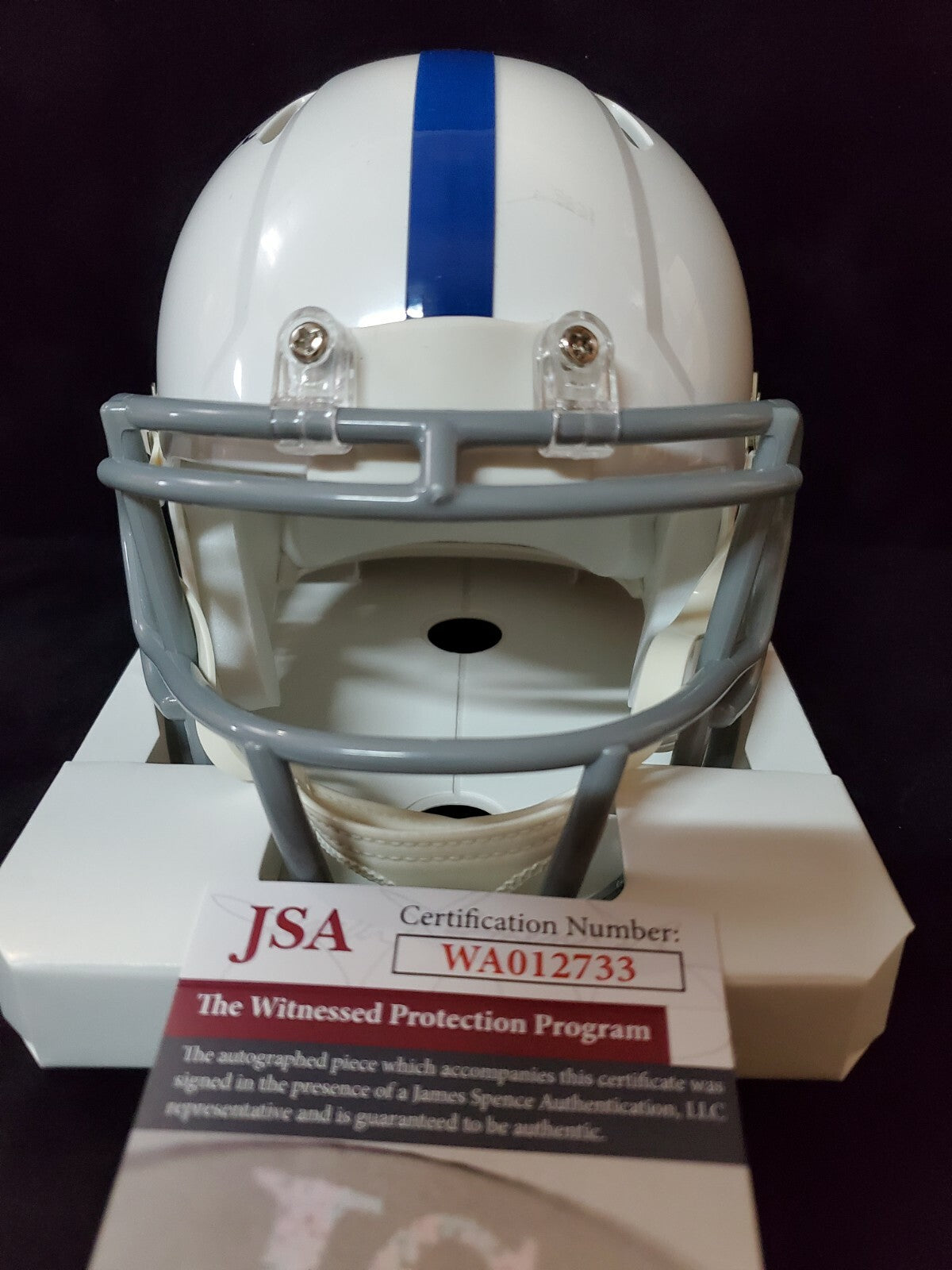 Indianapolis Colts Isaiah Rodgers Autographed Signed Speed Mini Helmet Jsa Coa