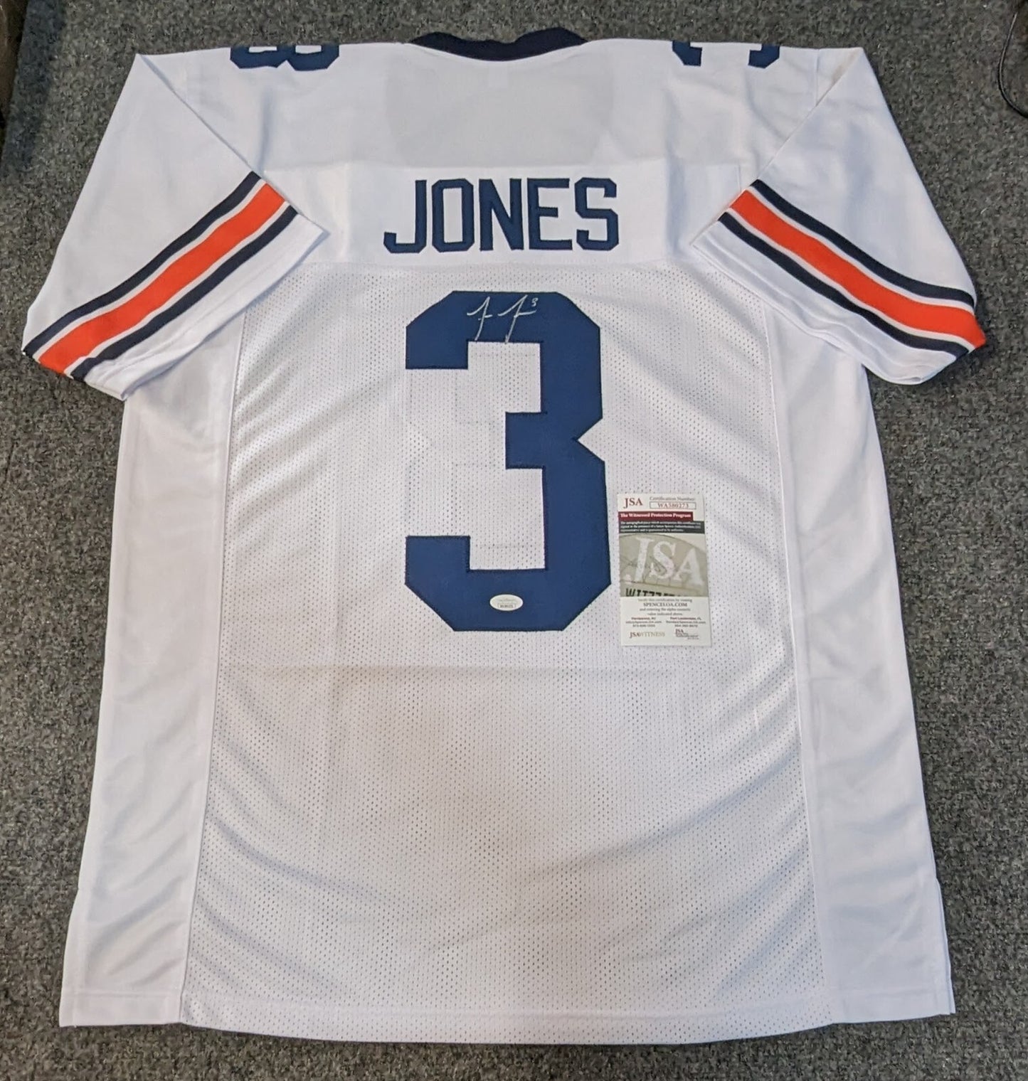 Auburn Tigers Jonathan Jones Autographed Signed Jersey Jsa Coa