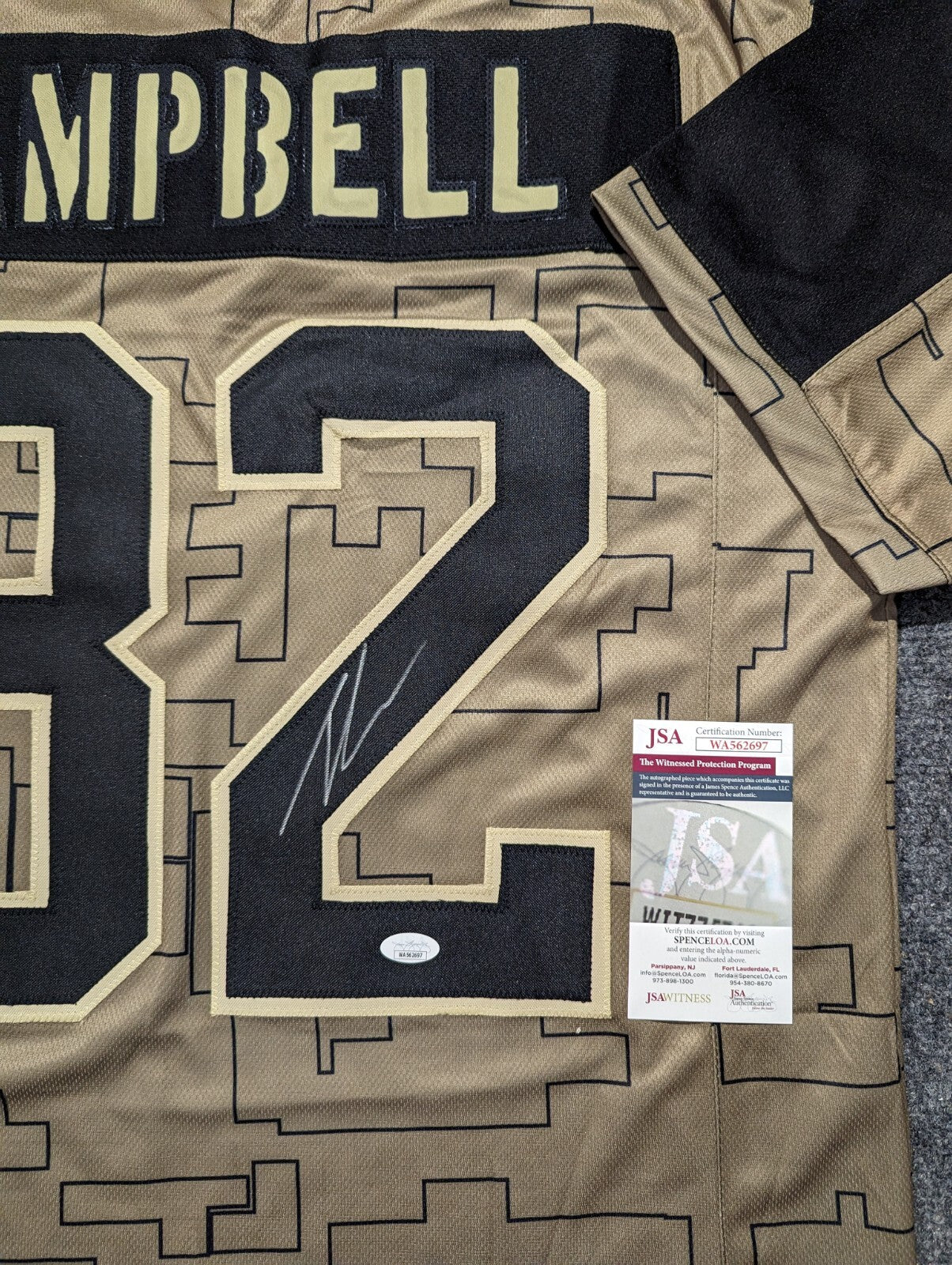 Jacksonville Jaguars Tyson Campbell Autographed Signed Jersey Jsa Coa