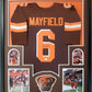 Framed Baker Mayfield Autographed Signed Cleveland Browns Jersey Jsa Coa
