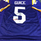 Lsu Tigers Derrius Guice Autographed Signed Jersey Psa  Coa
