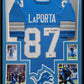 Framed Detroit Lions Sam Laporta Autographed Signed Jersey Beckett Hologram