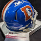 Denver Broncos Billy Thompson Autographed Signed Throwback Mini Helmet Jsa Coa
