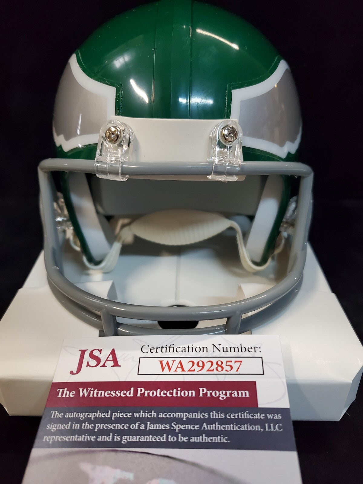 Philadelphia Eagles Ron Jaworski Autographed Signed Vsr Mini Helmet Jsa Coa