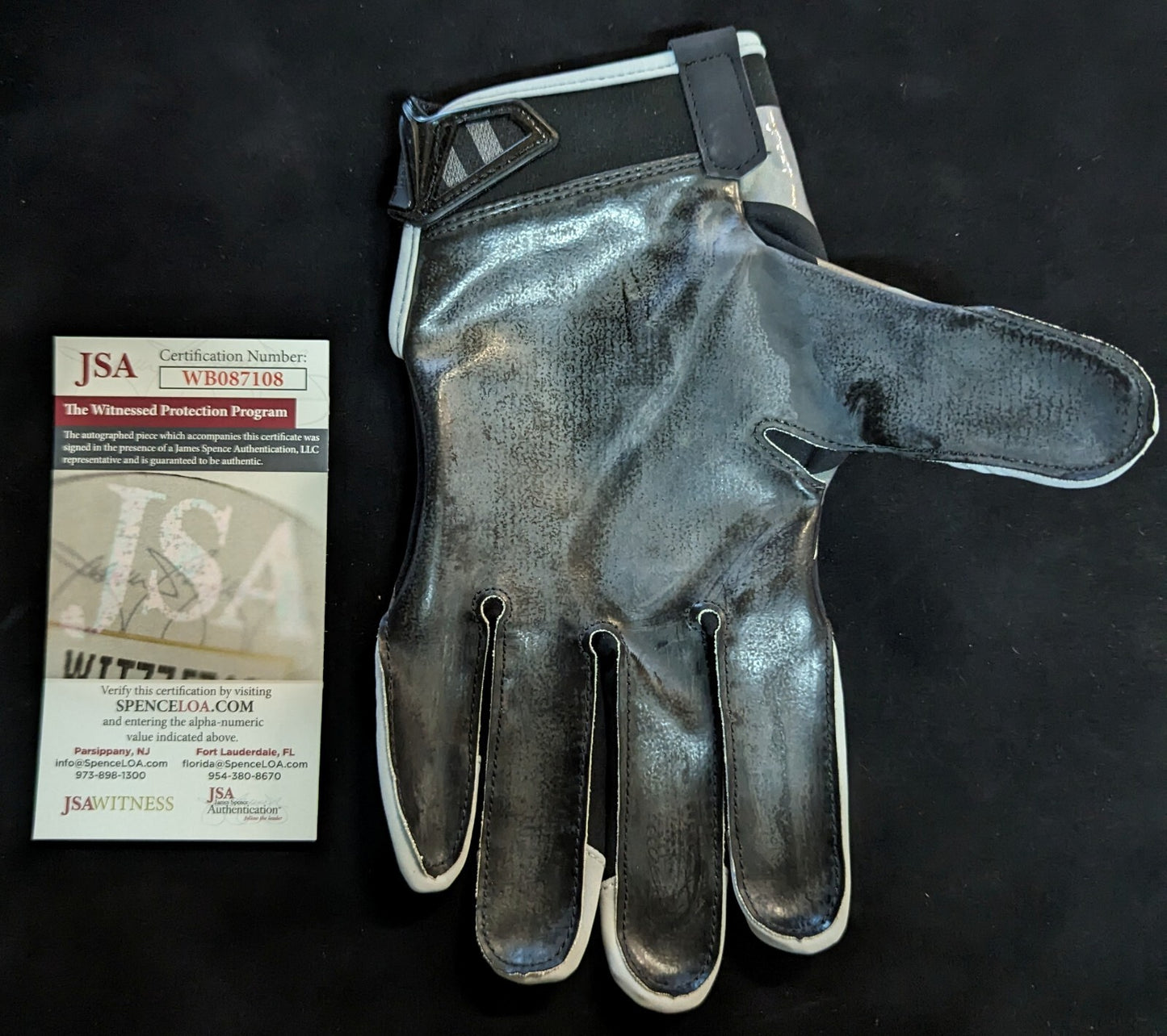 New York Giants Brian Burns Signed Glove Jsa Coa
