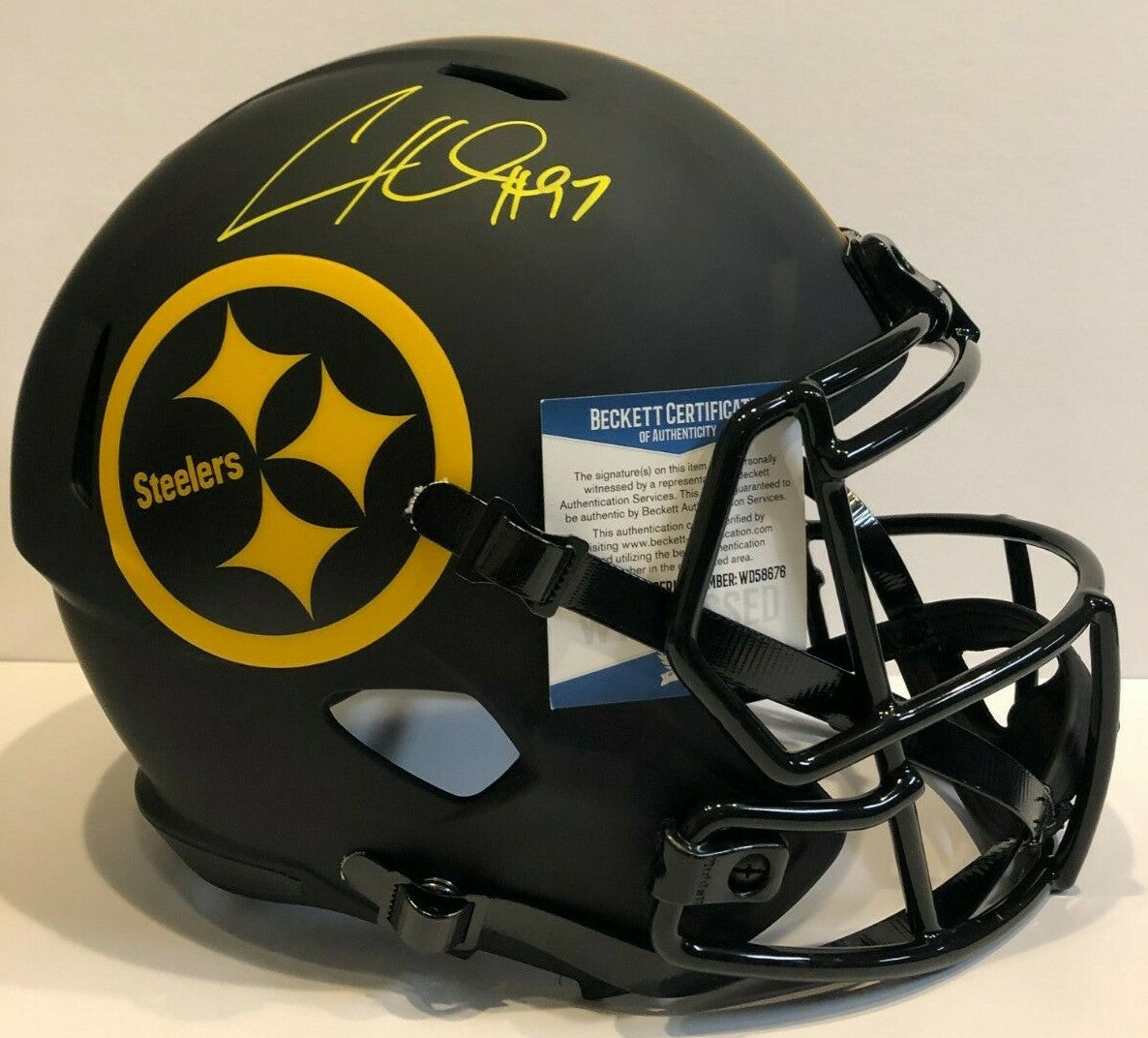 Cameron Heyward Signed Pittsburgh Steelers Full Size Eclipse Rep Helmet Bas Coa