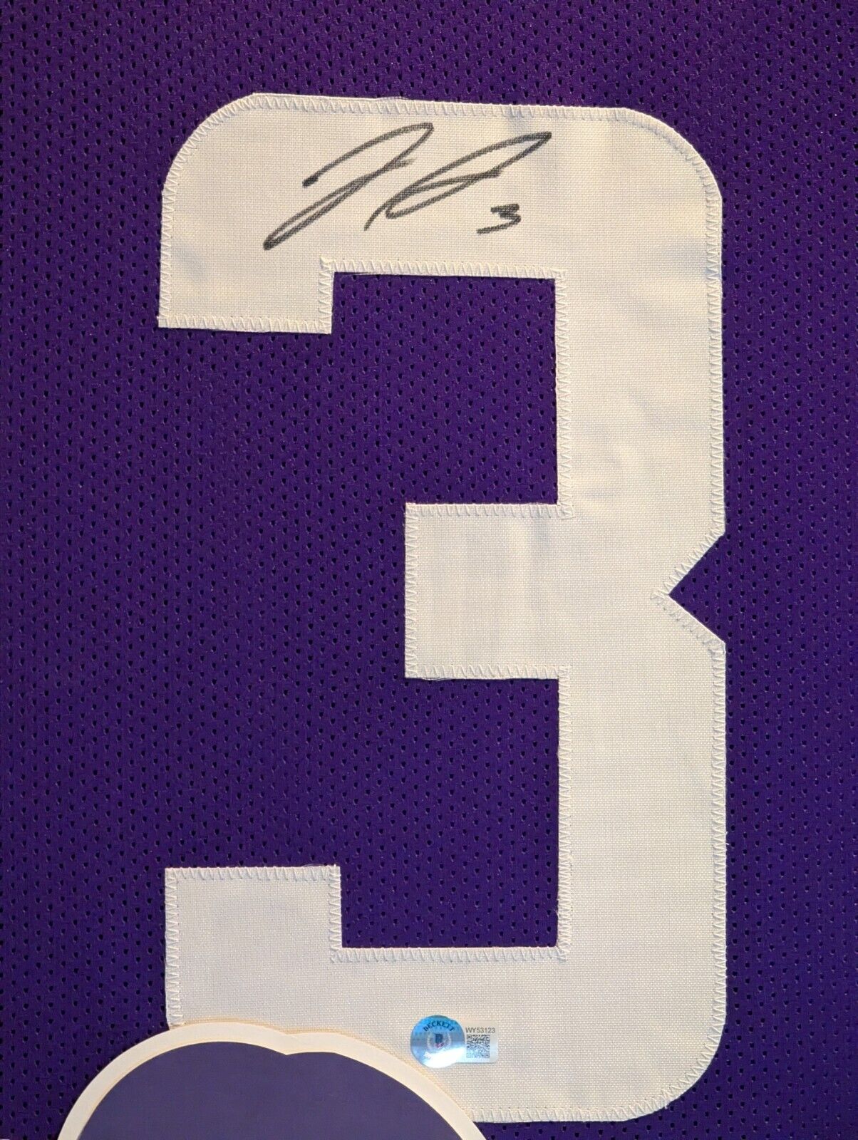 Framed Minnesota Vikings Jordan Addison Autographed Signed Jersey Beckett Holo