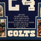 Framed Lenny Moore Autographed Signed Insc Baltimore Colts Stat Jersey Jsa Coa