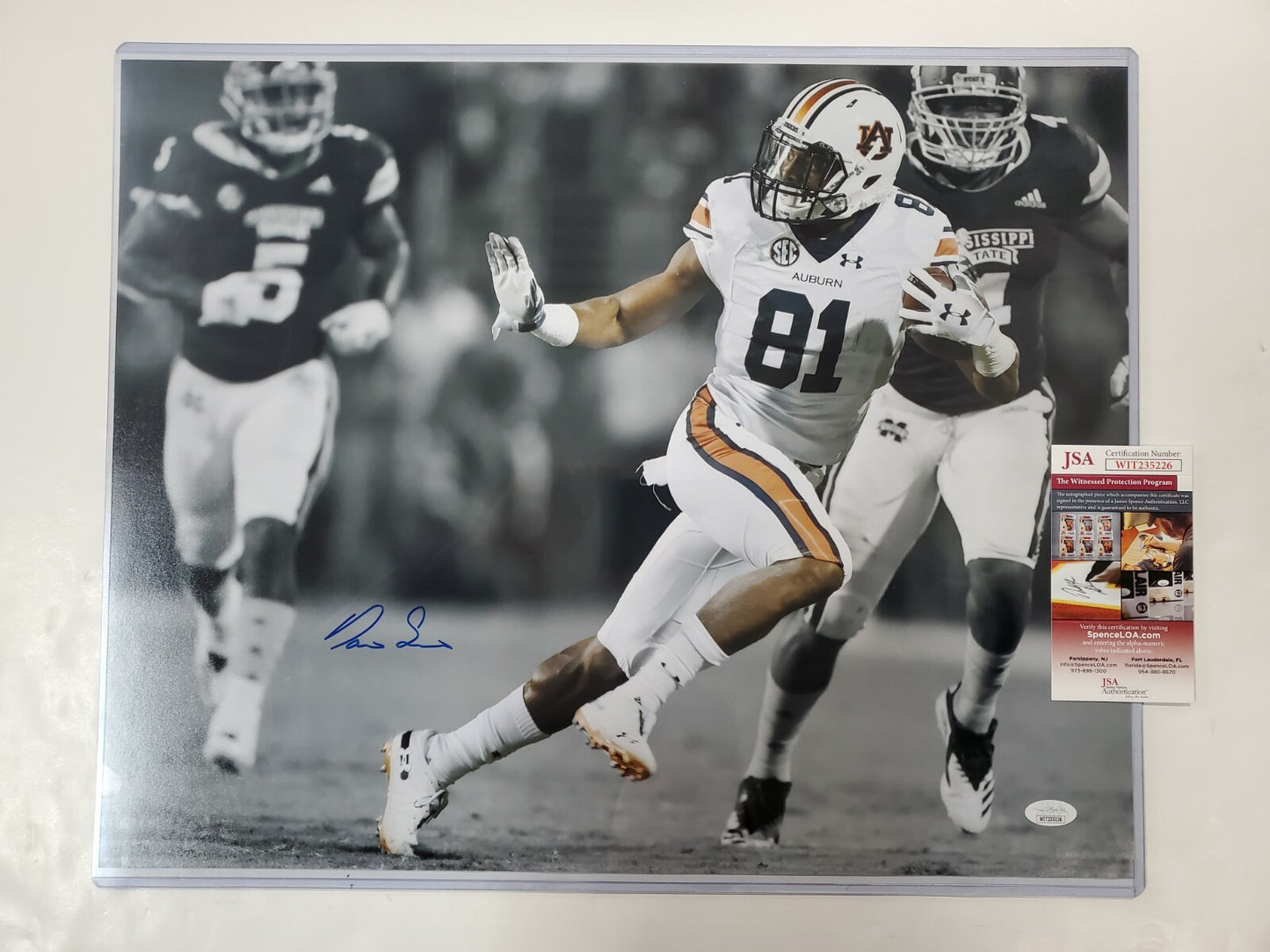 Darius Slayton Autographed Signed Auburn Tigers 16X20 Photo Jsa  Coa