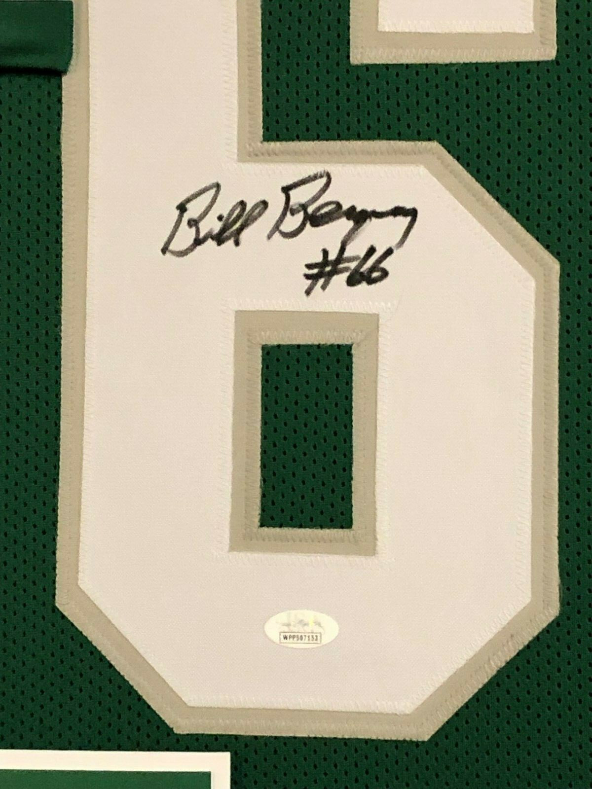Framed Philadelphia Eagles Bill Bergey Autographed Signed Jersey Jsa Coa
