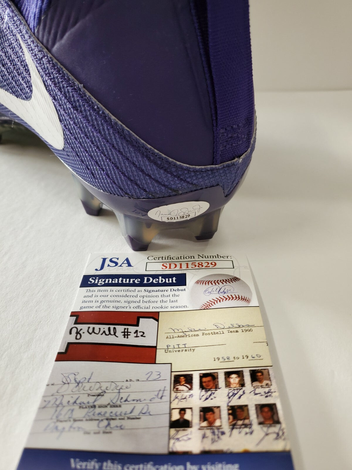 Odafe Jayson Oweh Autographed Signed Cleat Jsa Coa