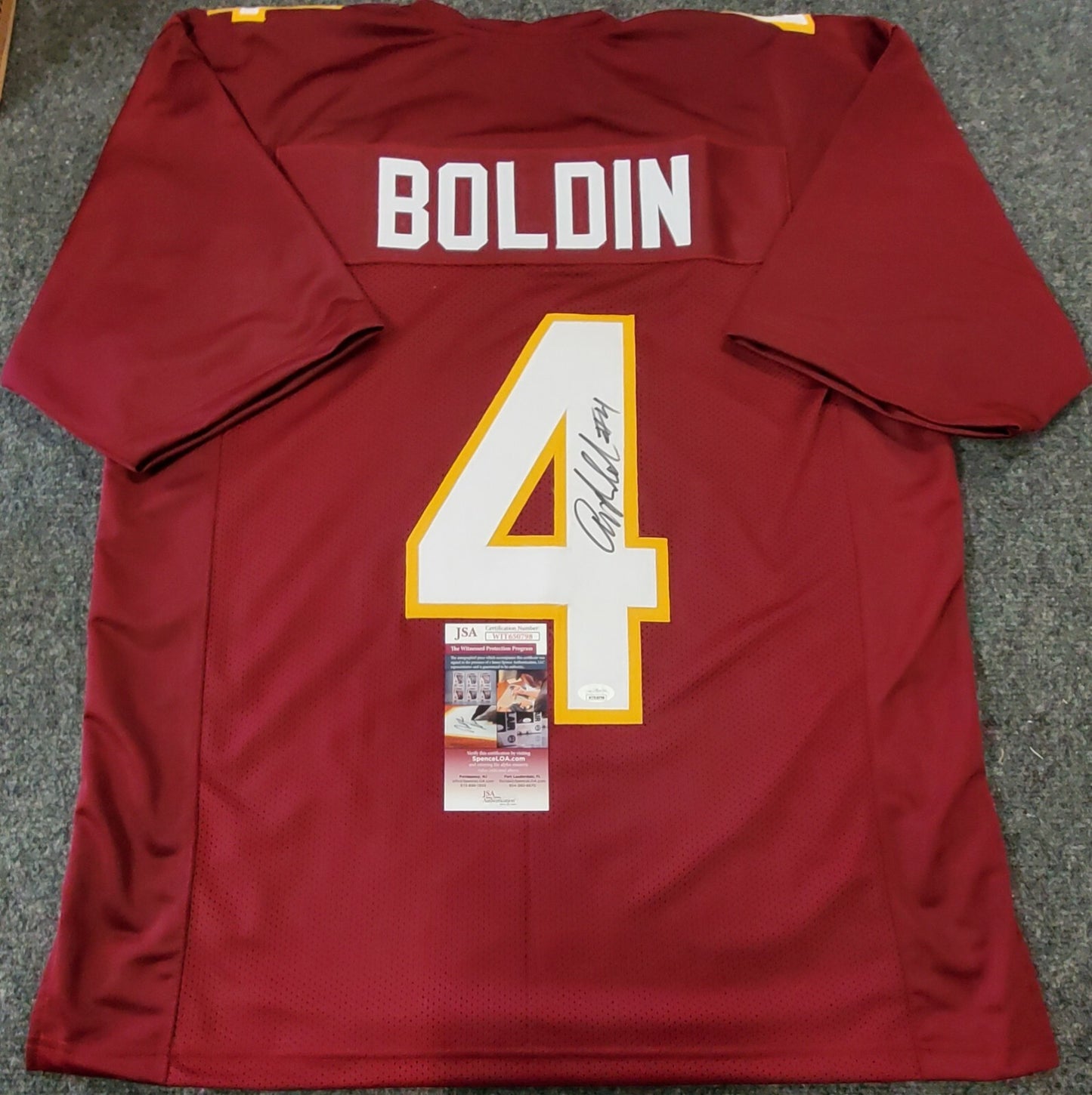 Florida State Seminoles Anquan Boldin Autographed Signed Jersey Jsa Coa