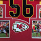 MVP Authentics Framed Kansas City Chiefs Derrick Johnson Autographed Inscribed Jersey Psa Coa 427.50 sports jersey framing , jersey framing
