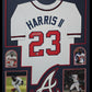 Framed Atlanta Braves Michael Harrris Ii Autographed Jersey Beckett Hologram