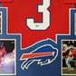 Framed Buffalo Damar Hamlin Autographed Signed Jersey Beckett Holo