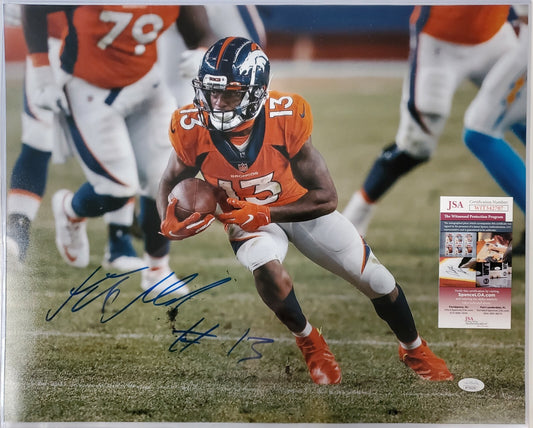 Kj Hamler Autographed Signed Denver Broncos 16X20 Photo Jsa Coa