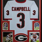 MVP Authentics Framed Georgia Bulldogs Tyson Campbell Autographed Signed Jersey Jsa Coa 382.50 sports jersey framing , jersey framing