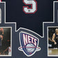 Framed New Jersey Nets Jason Kidd Autographed Signed Jersey Beckett Holo