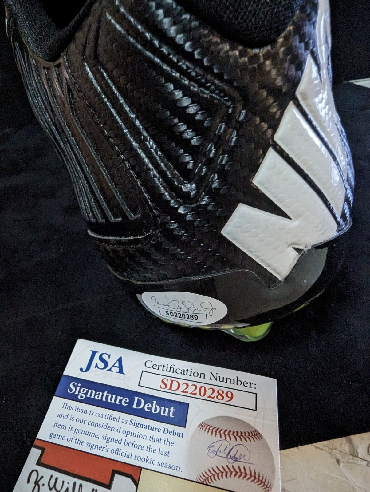 Pittsburgh Steelers Joey Porter Jr Autographed Signed Cleat Jsa Coa