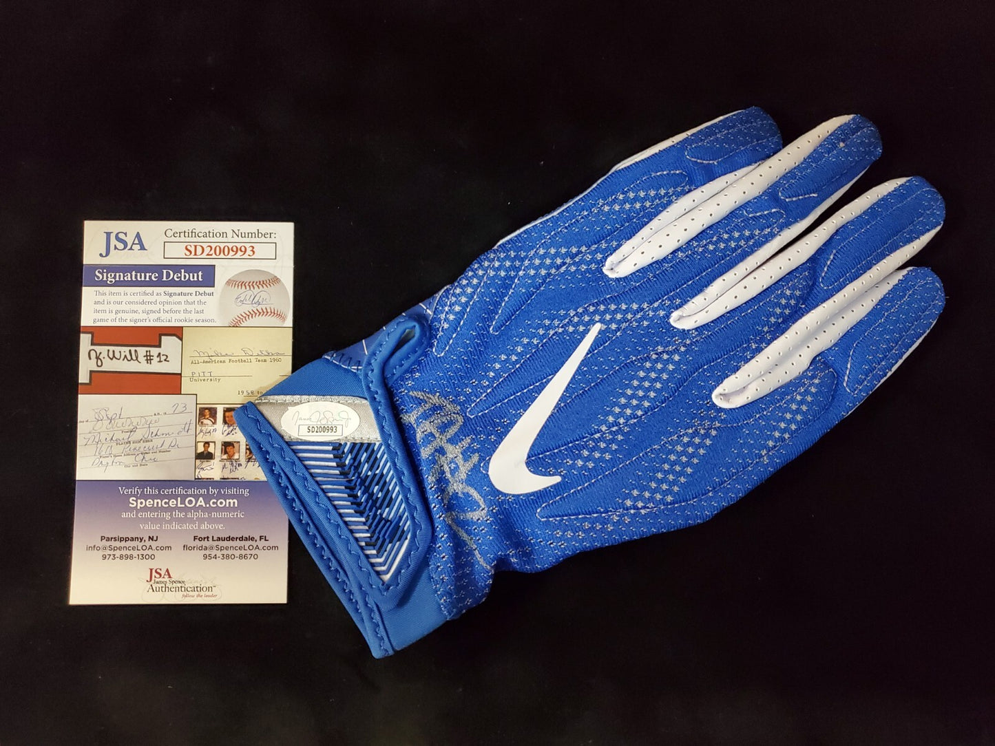 Israel Izzy Abanikanda Autographed Signed Glove