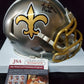 MVP Authentics New Orleans Saints Marques Colston Signed Flash Mini Helmet Jsa Coa 121.50 sports jersey framing , jersey framing