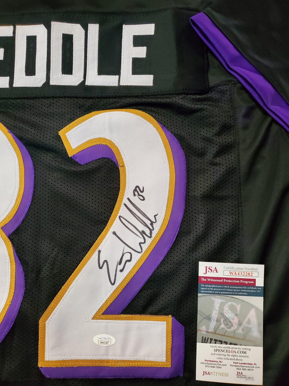 Baltimore Ravens Eric Weddle Autographed Signed Jersey Jsa Coa