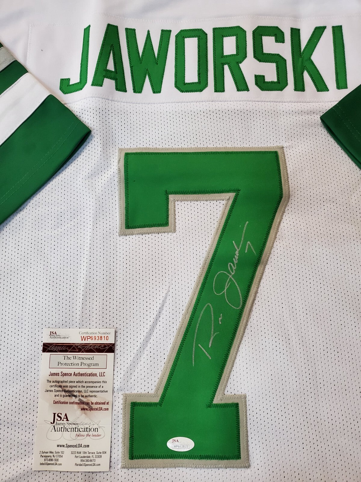 Ron Jaworski Autographed Signed Philadelphia Eagles Jersey Jsa  Coa