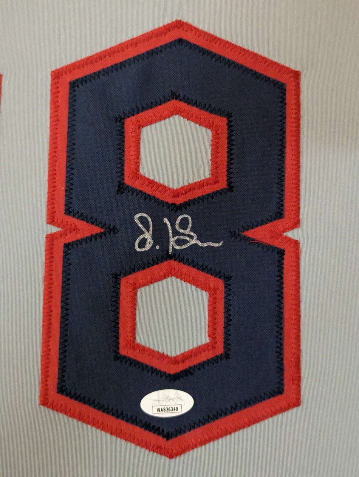 Framed Cleveland Guardians Steven Kwan Autographed Signed Jersey Jsa Coa