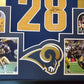 MVP Authentics Framed St. Louis Rams Marshall Faulk Autographed Signed Jersey Beckett Coa 629.10 sports jersey framing , jersey framing