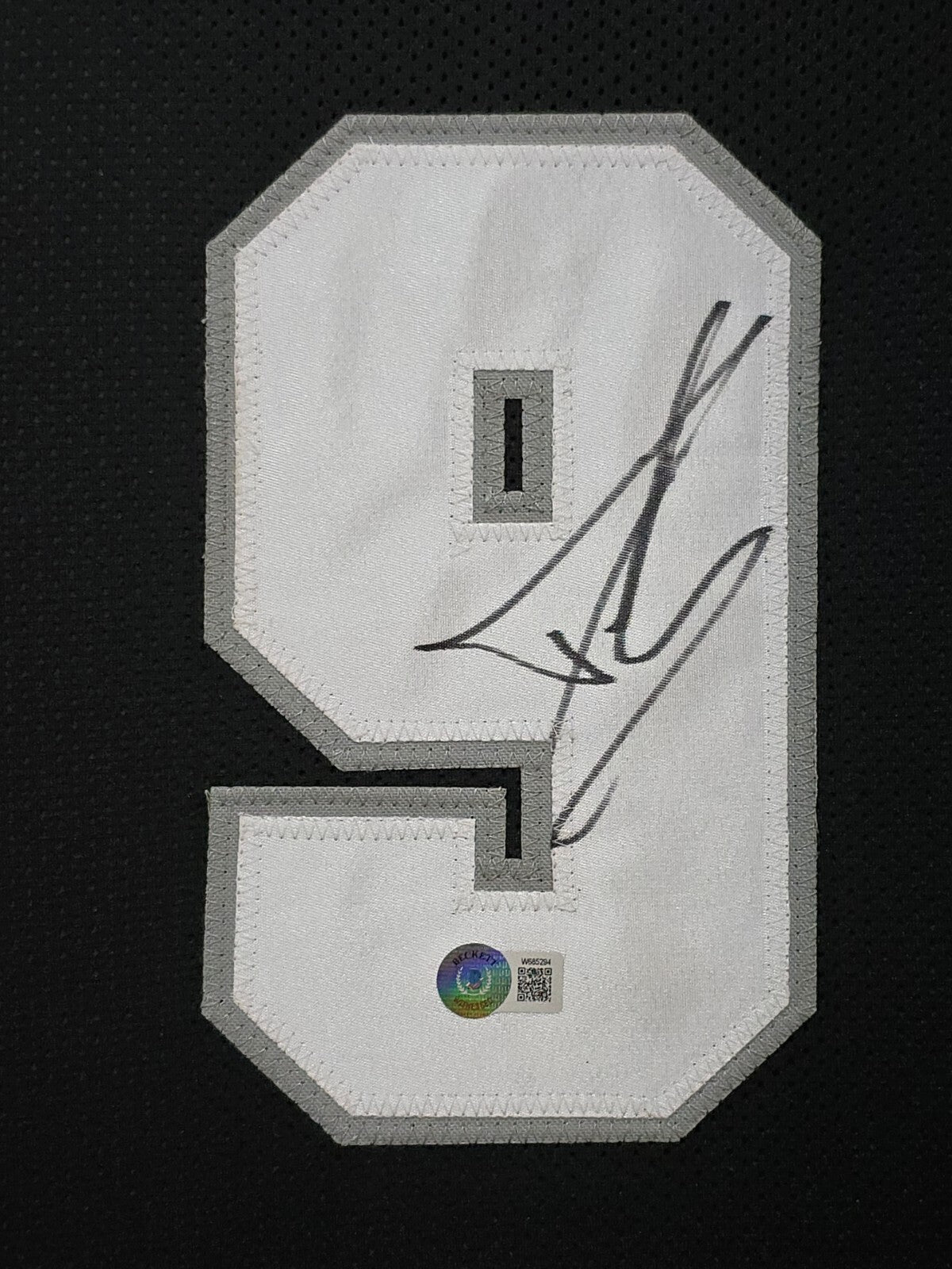 Framed San Antonio Spurs Tony Parker Autographed Jersey Beckett Holo