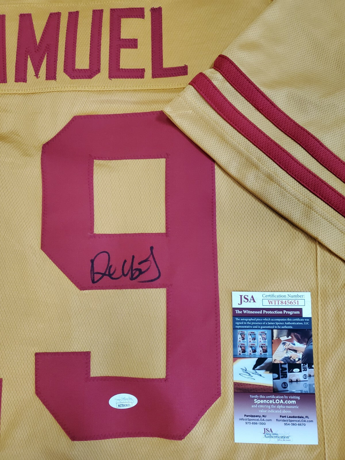 San Francisco 49Ers Deebo Samuel Autographed Signed Jersey Jsa Coa