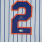 Framed New York Mets Luisangel Acuna Autographed Signed Jersey Jsa Coa