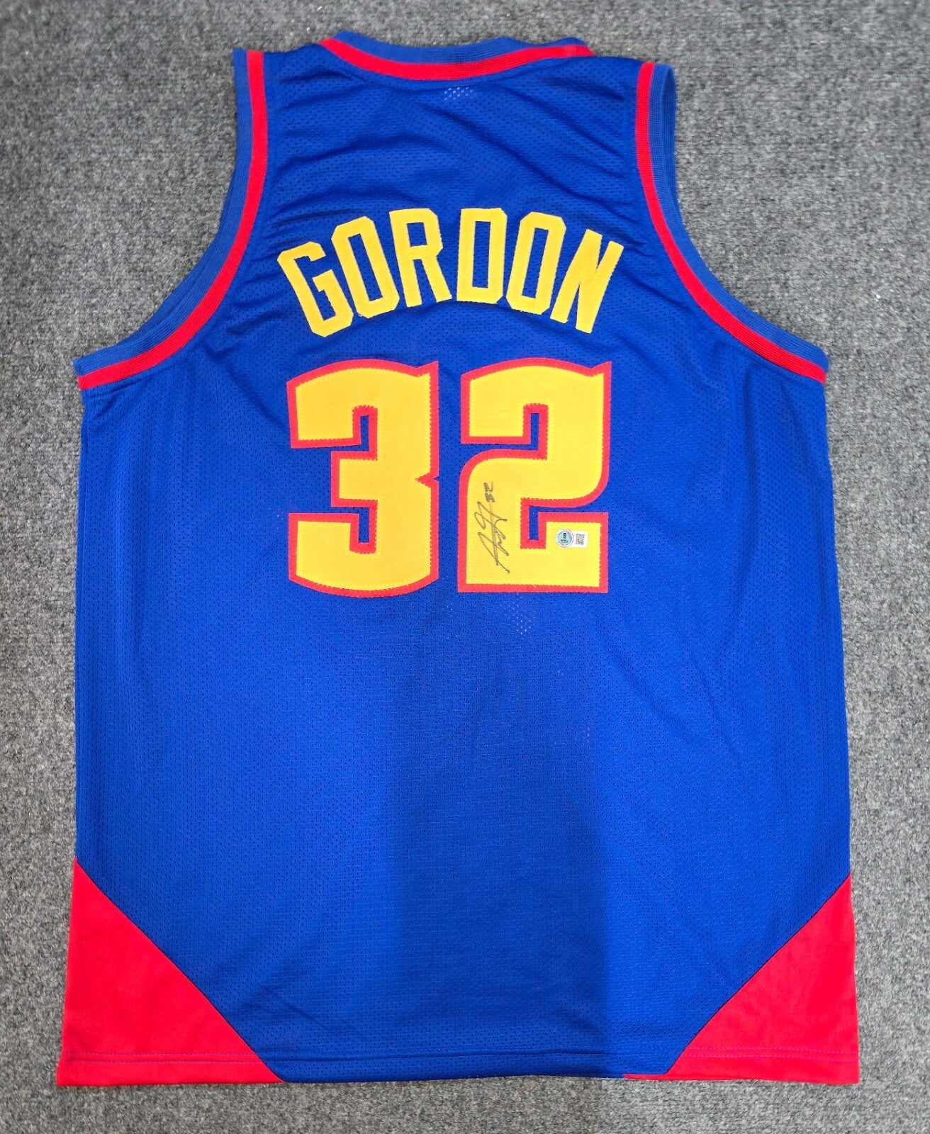 Denver Nuggets Aaron Gordon Autographed Signed Jersey Beckett Holo