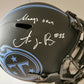 Aj Brown Signed Inscri Tennessee Titans Eclipse Replica Full Size Helmet Jsa Coa