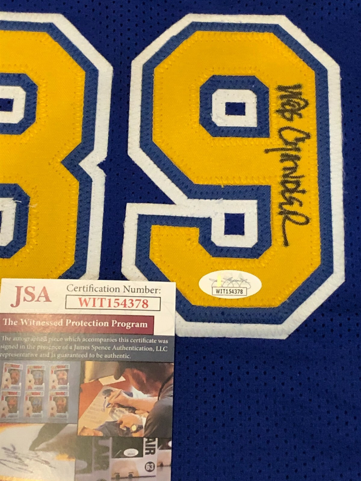 San Diego Chargers Joiner-Winslow-Chandler  Signed Air Coryell Jersey Jsa Coa