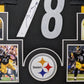Framed Pittsburgh Steelers Alejandro Villanueva Autographed Jersey Jsa Coa