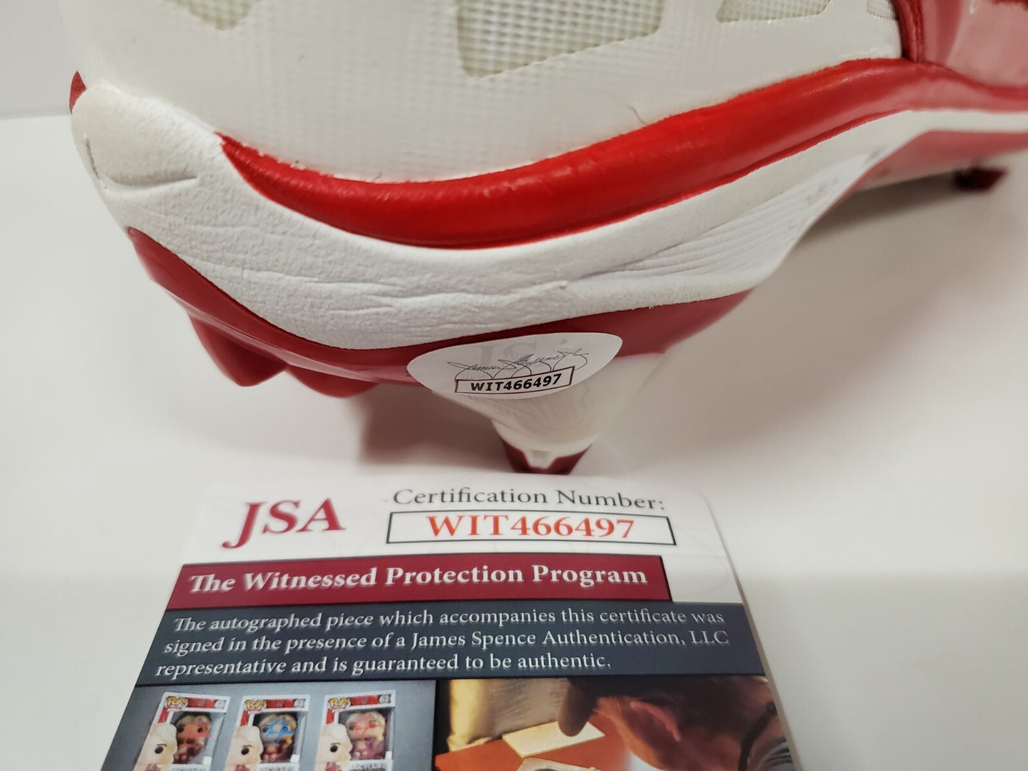 Mike Quick Autographed Signed Cleat Jsa Coa