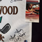 Chevy Chase, Cindy Morgan, O'keefe, Barmon Signed Caddyshack Golf Flag Jsa Coa
