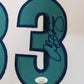 Framed Charlotte Hornets Alonzo Mourning Signed Jersey Jsa Coa