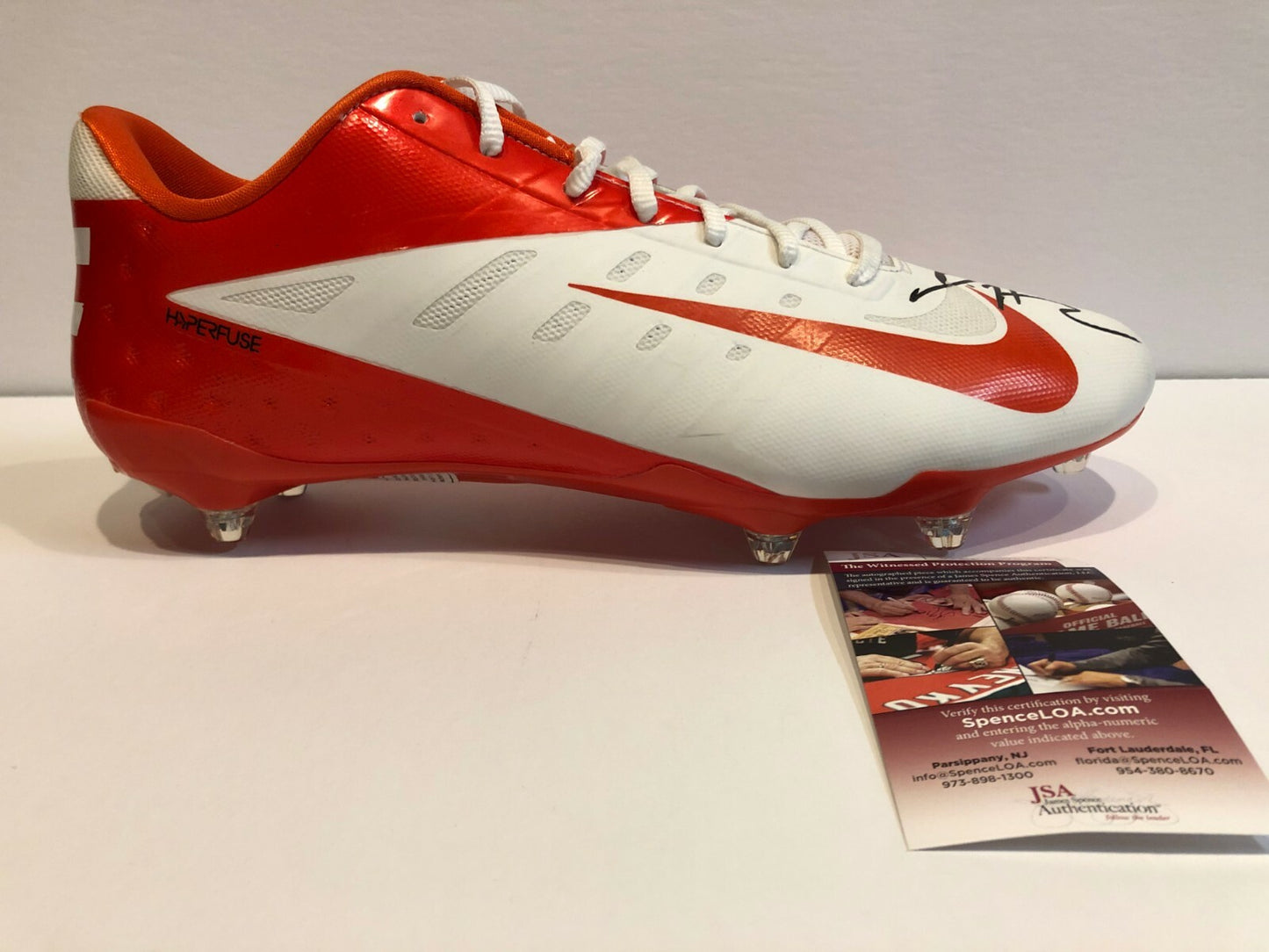 Denver Broncos Daesean Hamilton Autographed Signed Nike Cleat Jsa Coa