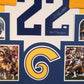 Framed John Cappelletti Autographed Signed Inscribed L.A. Rams Jersey Jsa Coa