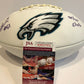 William Thomas Autographed Signed Insc Philadelphia Eagles Logo Football Jsa Coa