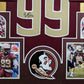 Framed Florida State Seminoles Brian Burns Autographed Jersey Jsa Coa