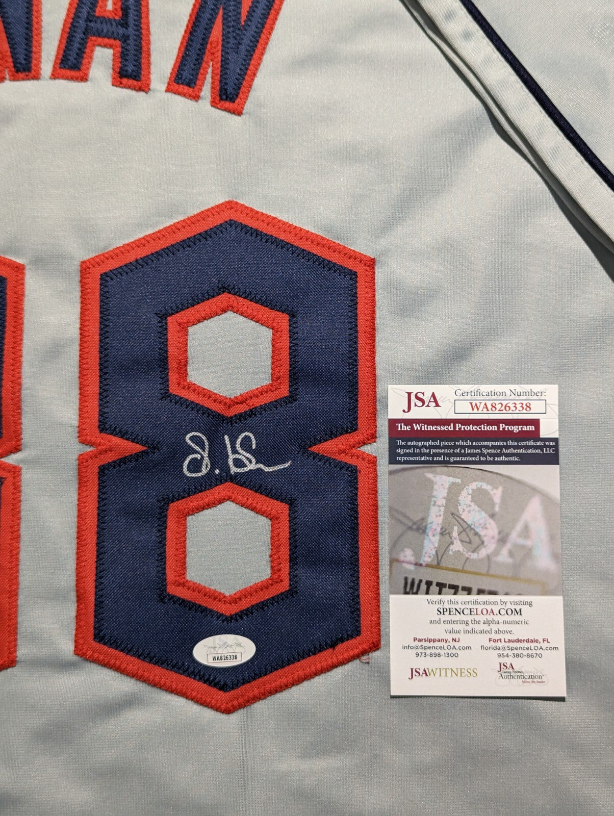 Steven Kwan Autographed Signed Cleveland Guardians Style Custom Jersey Jsa Coa