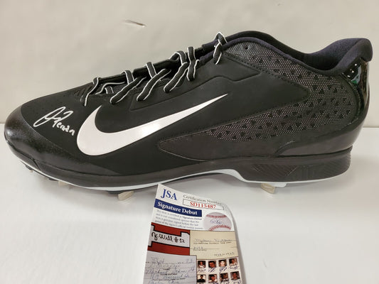 Oswald Peraza Autographed Signed Cleat Jsa Coa